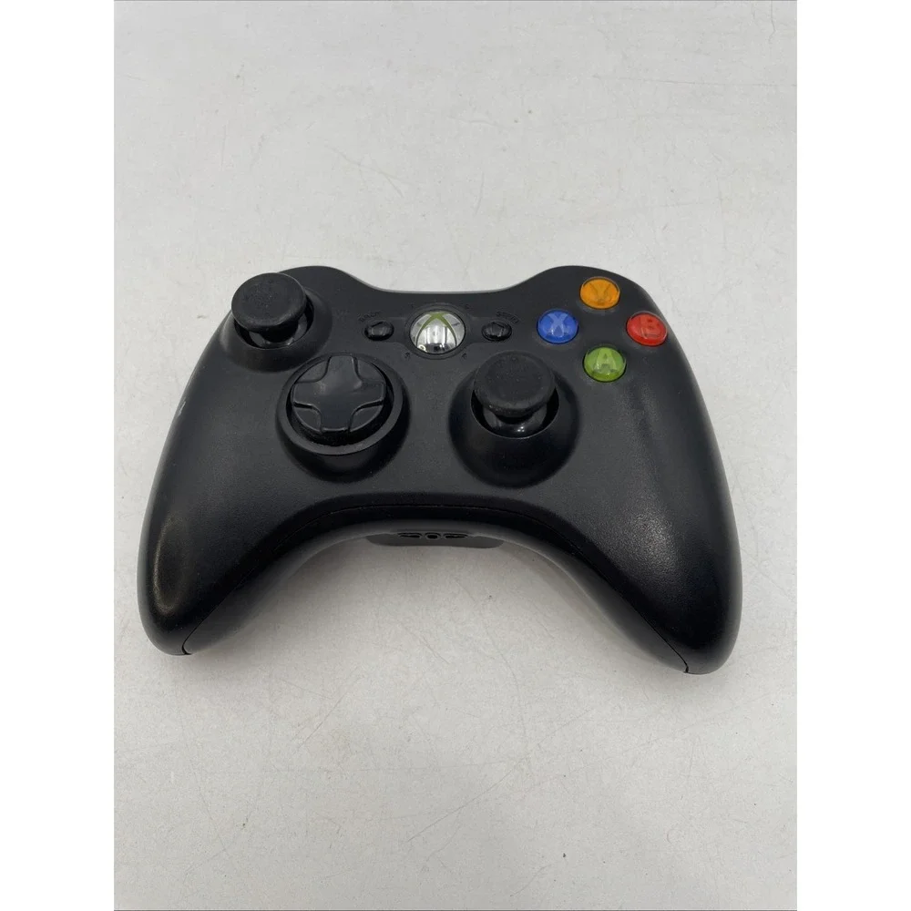 Genuine OEM Black Microsoft Xbox 360 Wireless Controller Works